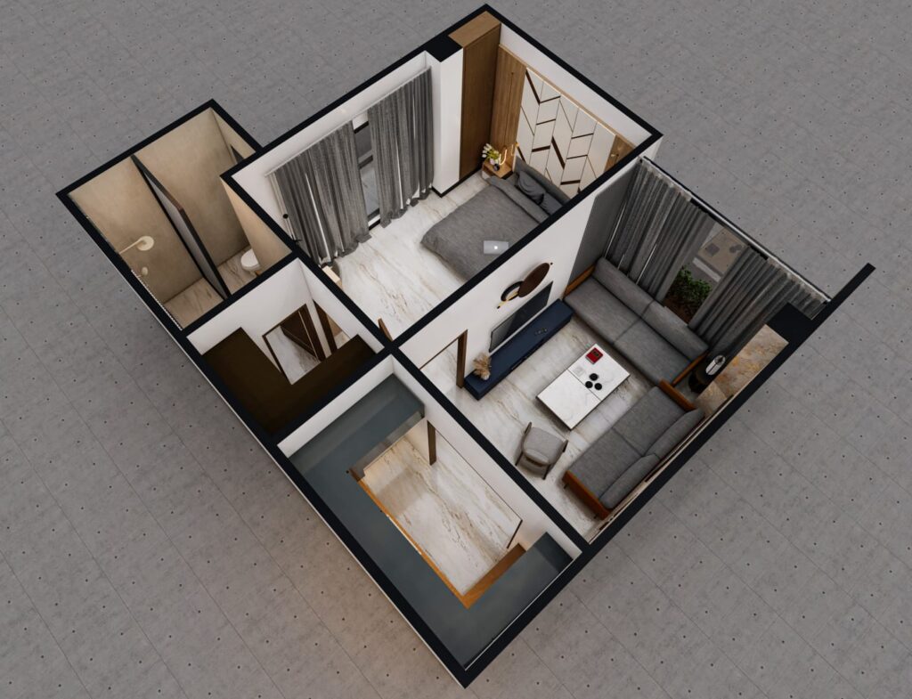 Interior common area of Manal Arcade commercial project Islamabad