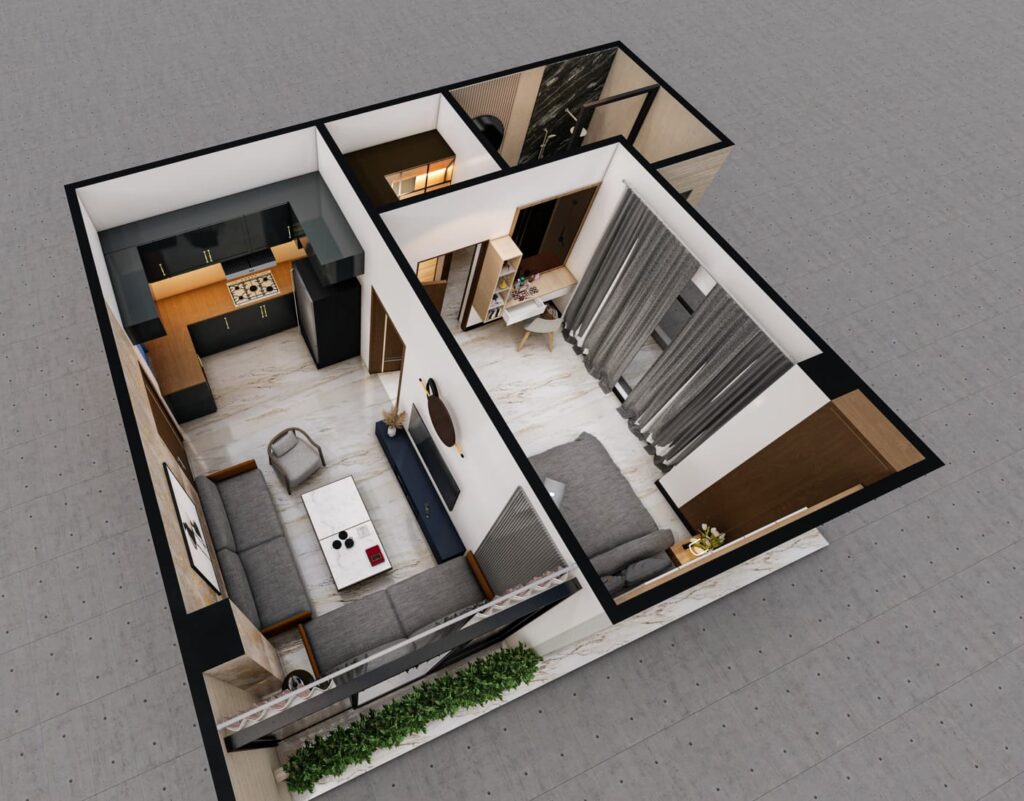 Interior common area of Manal Arcade commercial project Islamabad