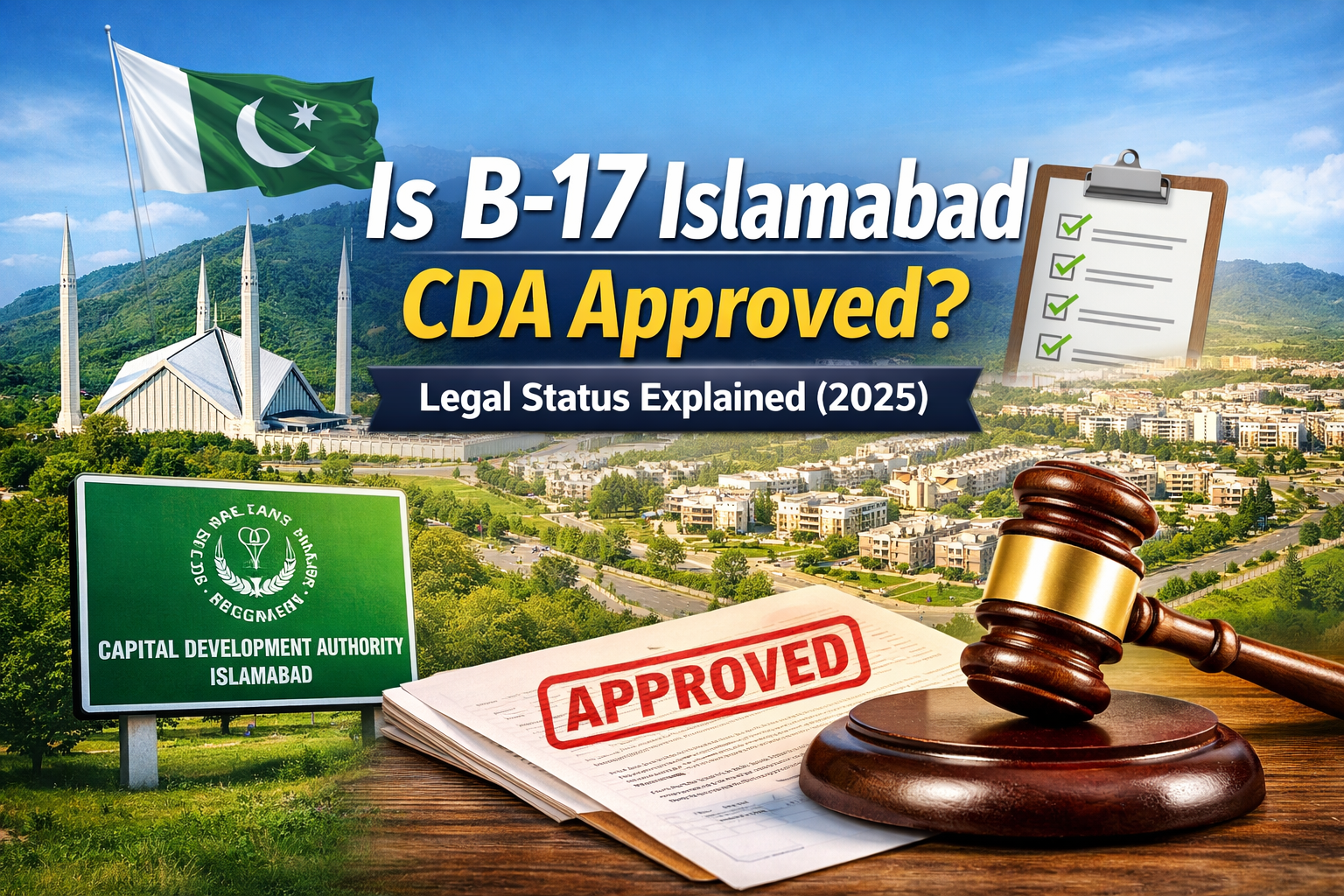 “Is B-17 Islamabad CDA approved – legal status and property investment guide 2025”