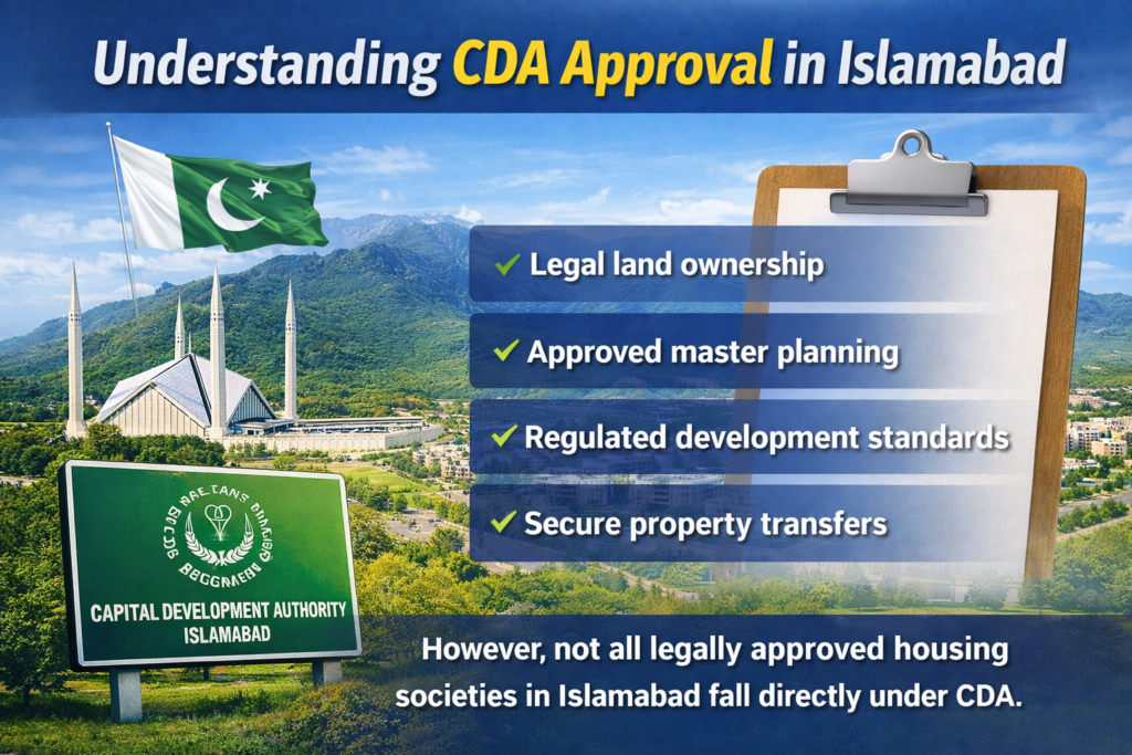“Understanding CDA approval in Islamabad and how it affects legal property ownership”