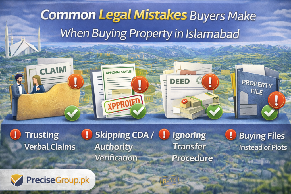 Common property buying mistakes in Islamabad real estate
