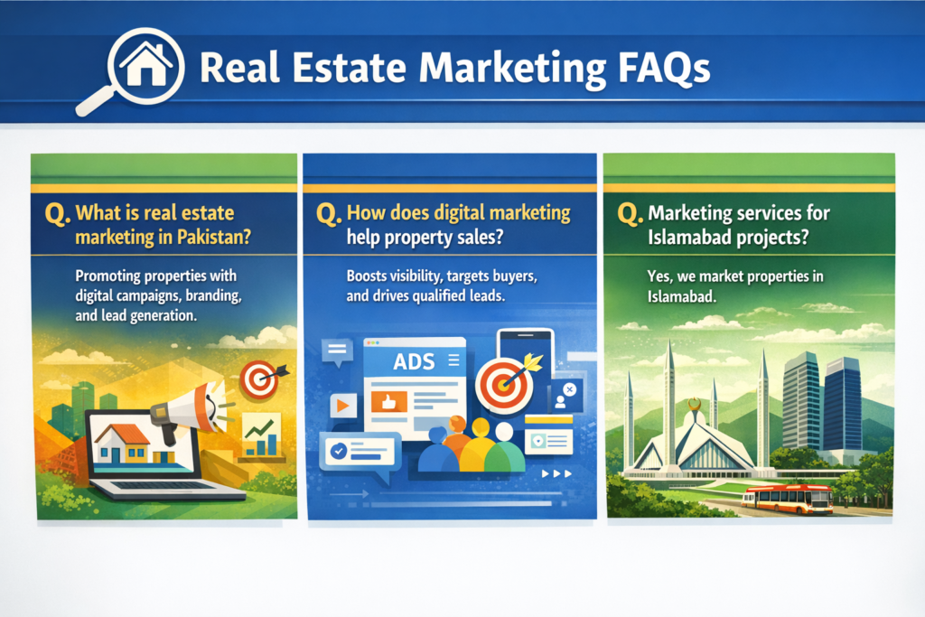 real estate marketing Pakistan FAQs