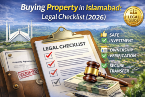 Islamabad property buying legal checklist with ownership verification and secure transfer (2026)