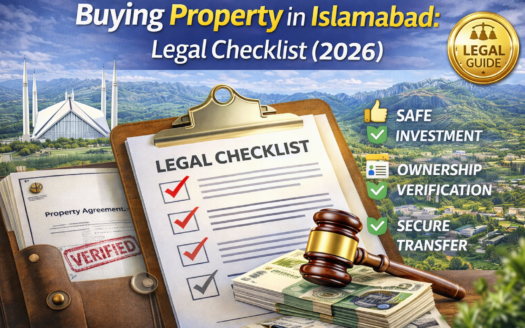 Islamabad property buying legal checklist with ownership verification and secure transfer (2026)