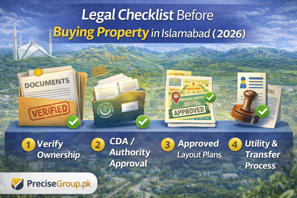 Legal checklist before buying property in Islamabad (2026)