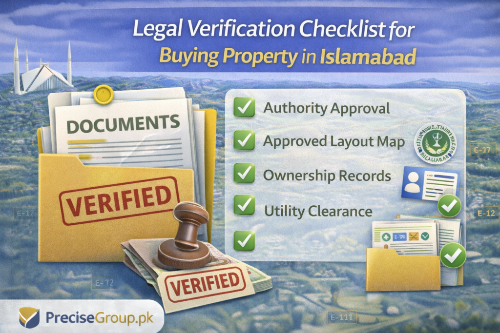 Legal verification checklist for buying property in Islamabad