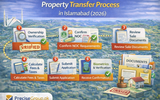 Property transfer process in Islamabad with steps and documents (2026)