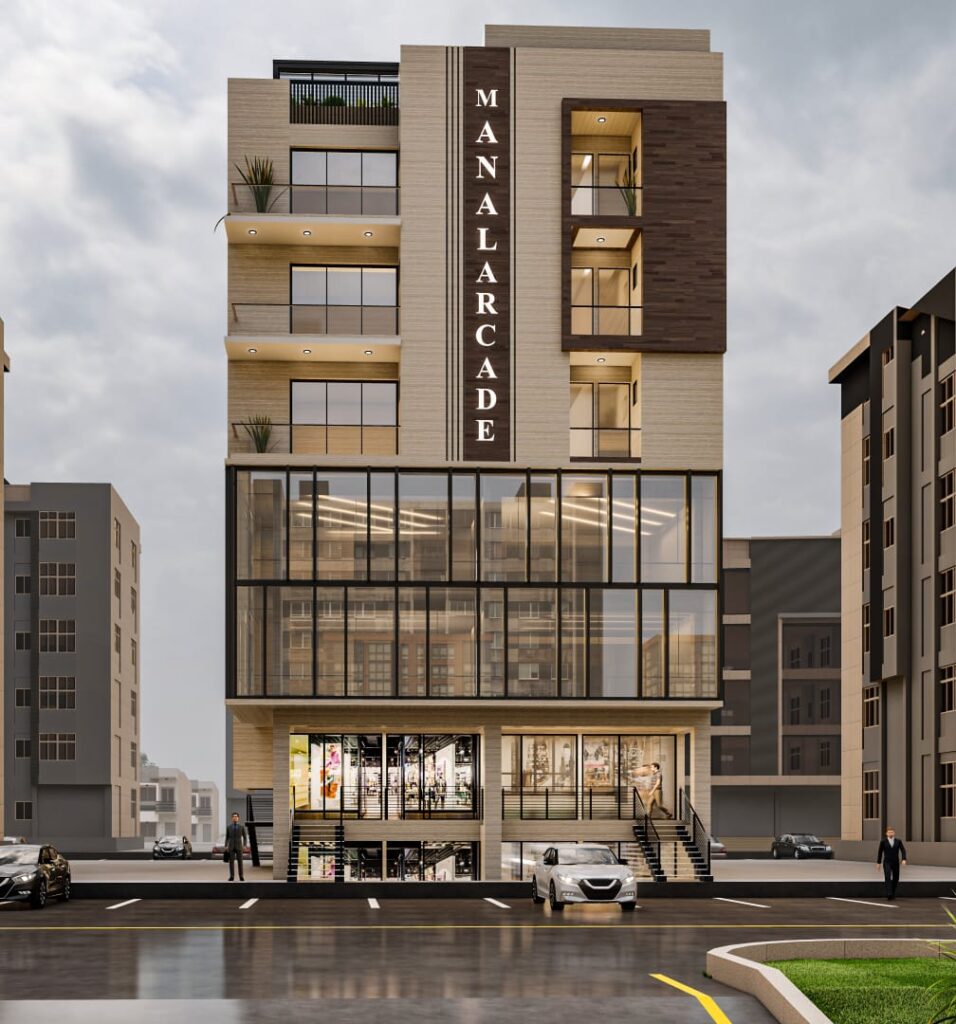 Manal Arcade commercial building at B-1 Markaz B-17 Islamabad